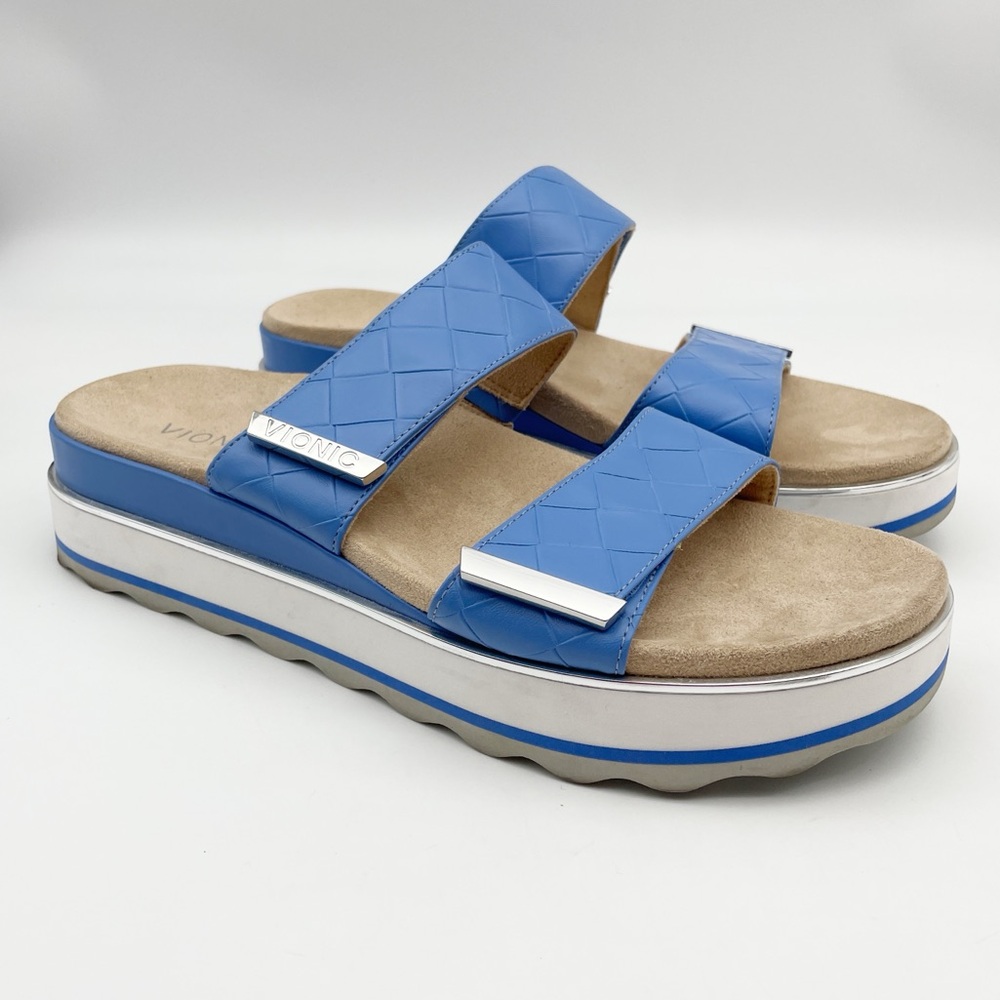Vionic Womens Brandie Blue Sandals Size 11 Medium (B, M) - Picture 3 of 12
